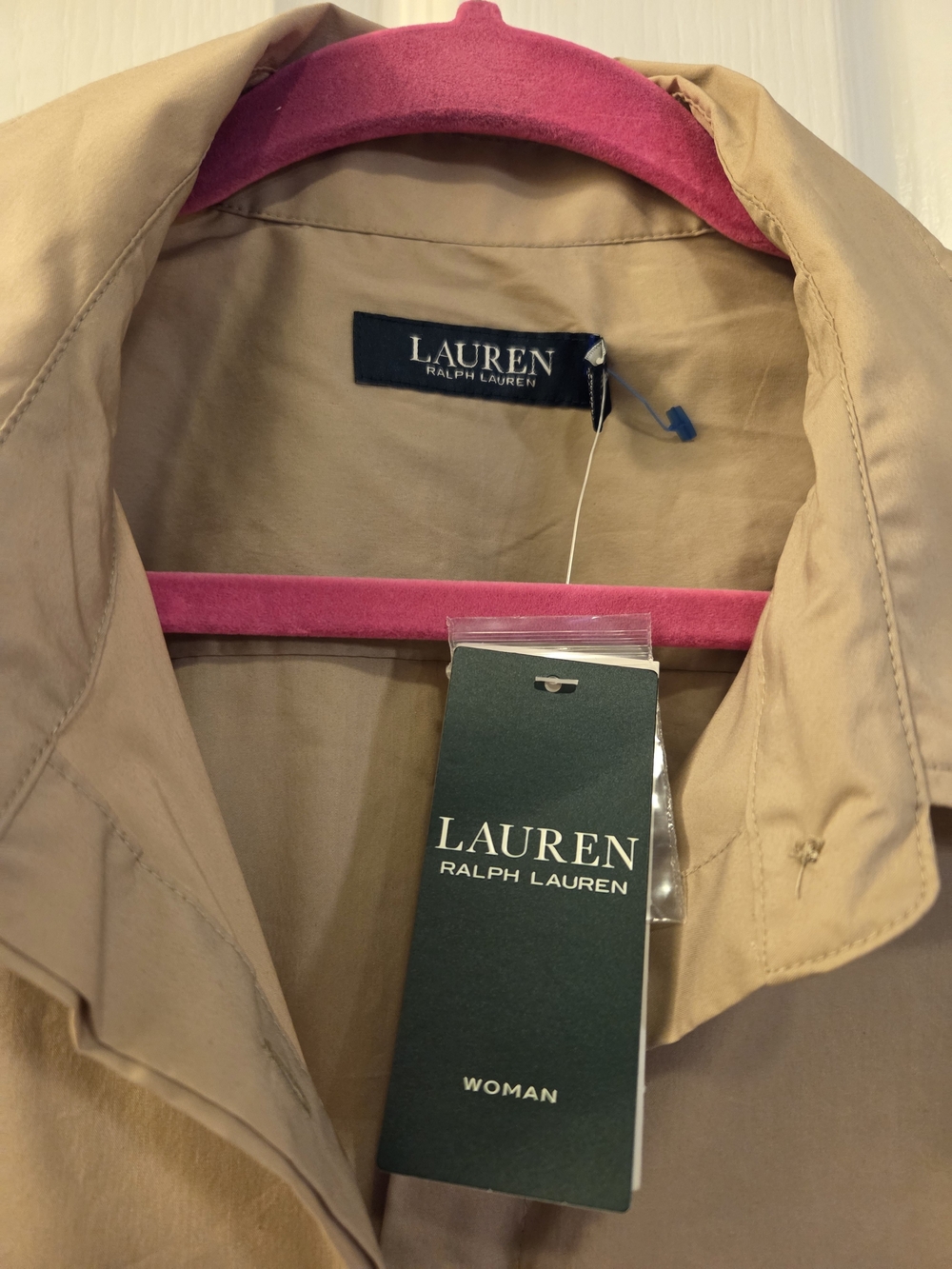 Lauren Ralph Lauren Tan Cotton Woman Dress